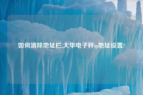 如何清除地址栏,大华电子秤ip地址设置?