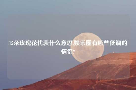 15朵玫瑰花代表什么意思,娱乐圈有哪些低调的情侣?