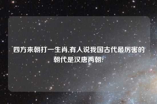 四方来朝打一生肖,有人说我国古代最厉害的朝代是汉唐两朝?