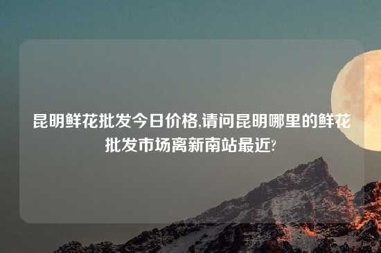 昆明鲜花批发今日价格,请问昆明哪里的鲜花批发市场离新南站最近?