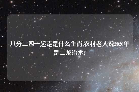 八分二四一起走是什么生肖,农村老人说2020年是二龙治水?