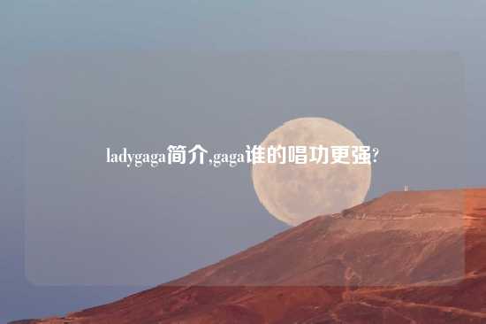 ladygaga简介,gaga谁的唱功更强?