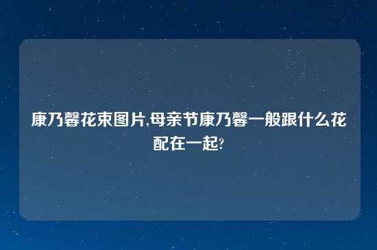 康乃馨花束图片,母亲节康乃馨一般跟什么花配在一起?