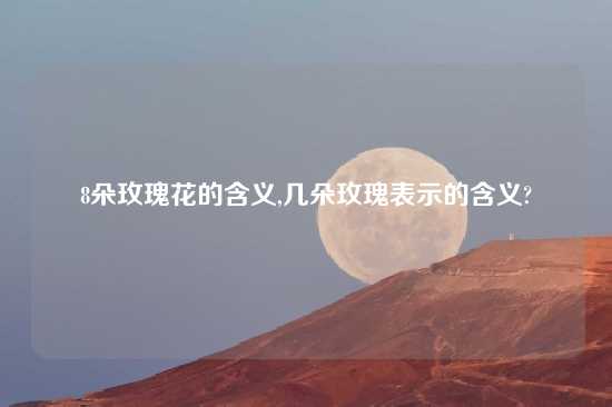 8朵玫瑰花的含义,几朵玫瑰表示的含义?