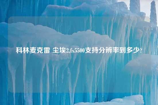 科林麦克雷 尘埃2,fx5500支持分辨率到多少?