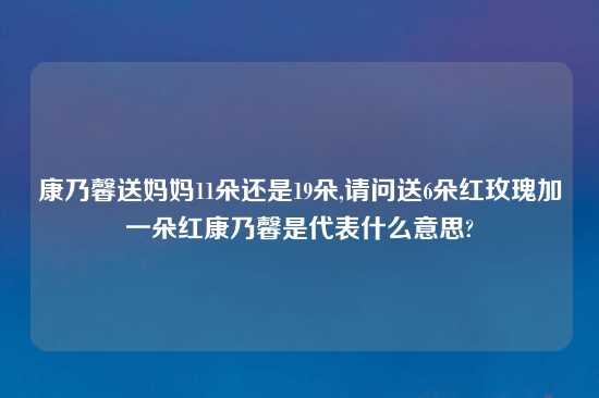 康乃馨送妈妈11朵还是19朵,请问送6朵红玫瑰加一朵红康乃馨是代表什么意思?