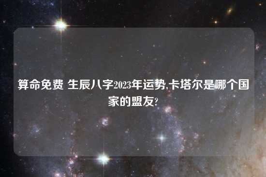 算命免费 生辰八字2023年运势,卡塔尔是哪个国家的盟友?