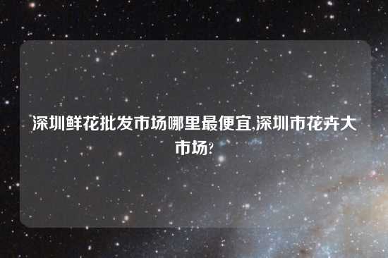 深圳鲜花批发市场哪里最便宜,深圳市花卉大市场?