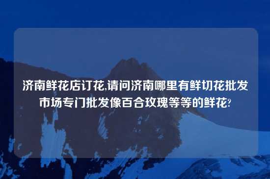 济南鲜花店订花,请问济南哪里有鲜切花批发市场专门批发像百合玫瑰等等的鲜花?