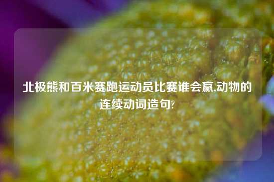 北极熊和百米赛跑运动员比赛谁会赢,动物的连续动词造句?