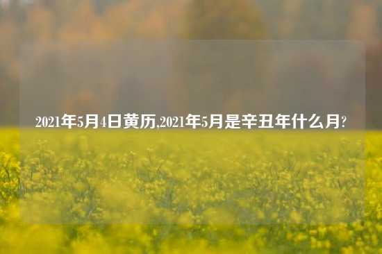 2021年5月4日黄历,2021年5月是辛丑年什么月?