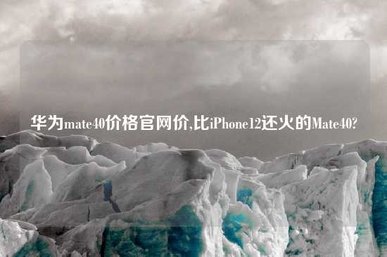 华为mate40价格官网价,比iPhone12还火的Mate40?