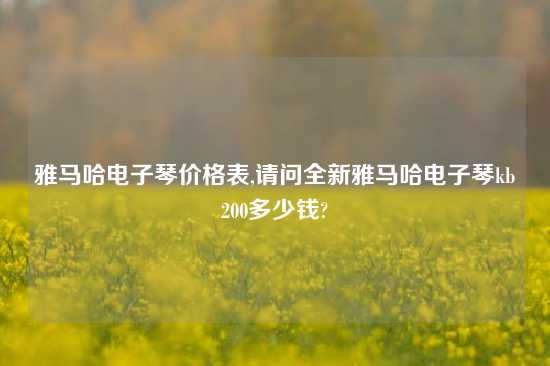 雅马哈电子琴价格表,请问全新雅马哈电子琴kb200多少钱?