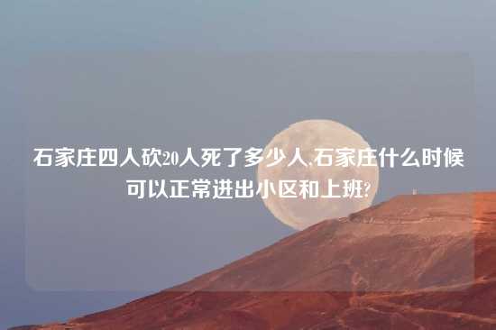 石家庄四人砍20人死了多少人,石家庄什么时候可以正常进出小区和上班?