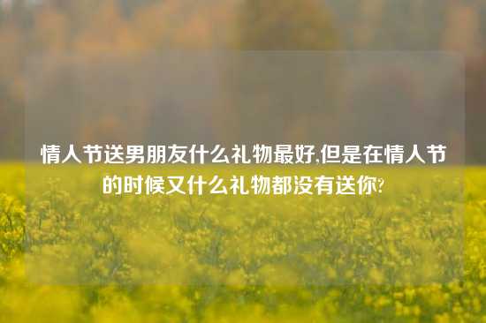 情人节送男朋友什么礼物最好,但是在情人节的时候又什么礼物都没有送你?