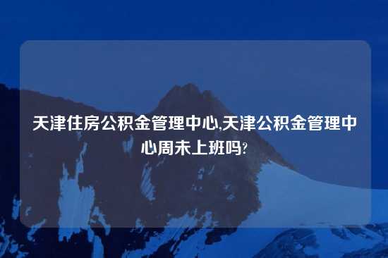 天津住房公积金管理中心,天津公积金管理中心周未上班吗?