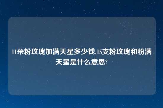 11朵粉玫瑰加满天星多少钱,15支粉玫瑰和粉满天星是什么意思?