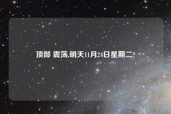 顶部 震荡,明天11月24日星期二?