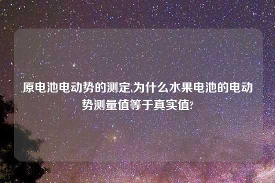 原电池电动势的测定,为什么水果电池的电动势测量值等于真实值?