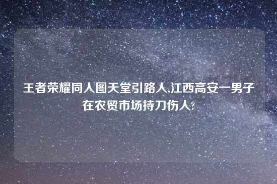 王者荣耀同人图天堂引路人,江西高安一男子在农贸市场持刀伤人?