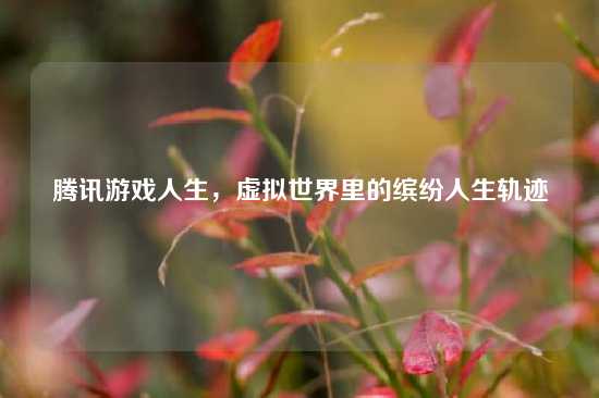 腾讯游戏人生，虚拟世界里的缤纷人生轨迹